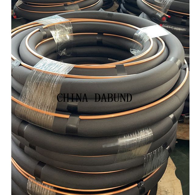 Conjunto de línea HVAC Tubo de cobre preislado preislado