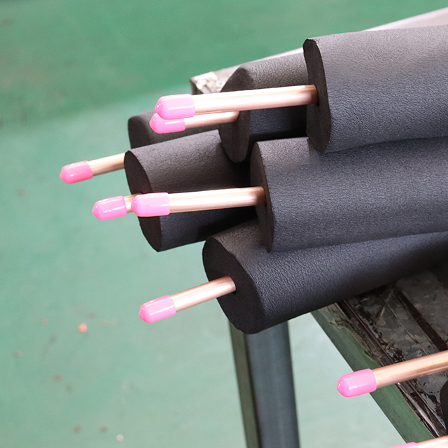 copper line set black