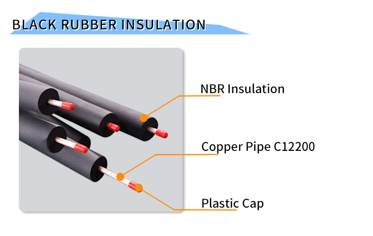 INSULTAED COPPER PIPE SPLIT LINE SET