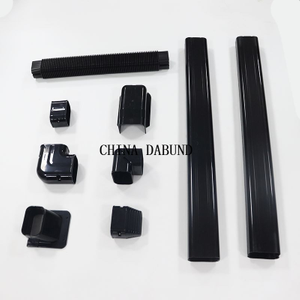 Black PVC Line Set Cover Air Conditioner Line Set Duct Cover