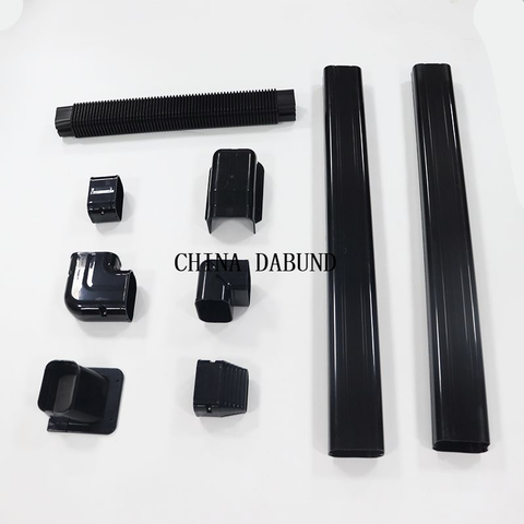 Black PVC Line Set Cover Air Conditioner Line Set Duct Cover