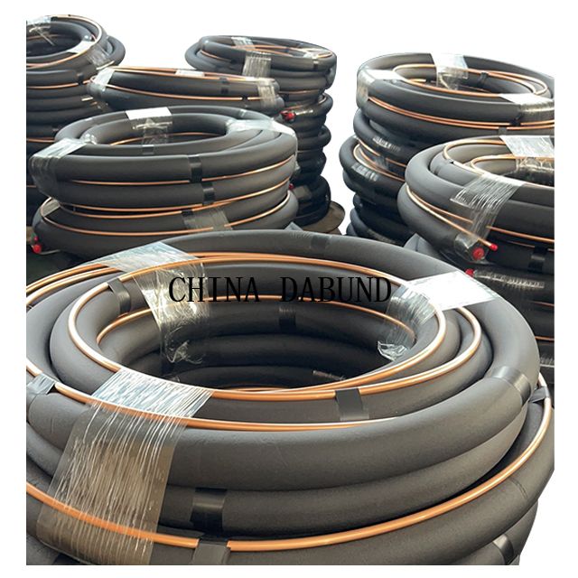 Conjunto de línea HVAC Tubo de cobre preislado preislado